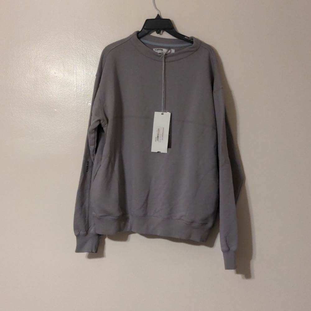 Post human era C2H4 Opra  mock neck sweatshirt